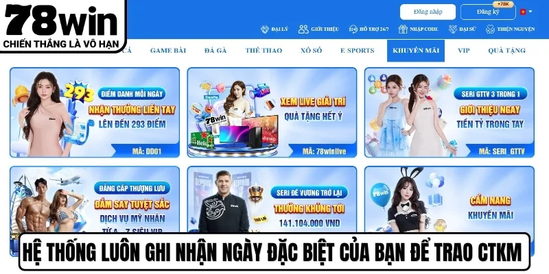 Hệ thống luôn ghi nhận ngày đặc biệt của bạn để trao CTKM hấp dẫn